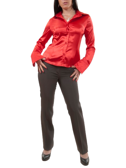 Black two-stretch pants with front pockets Comfortable and elegant!